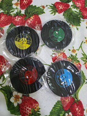 Vinyl Record drink coasters